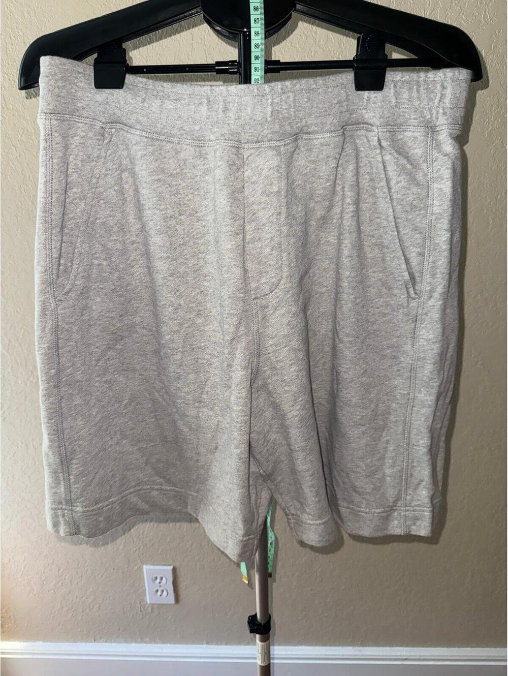 The Kooples Logo Sweat Shorts Gray 9” Inseam Size L NWT